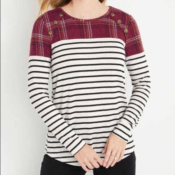 NWT Maurices Two Toned Blouse - Picture 1 of 6